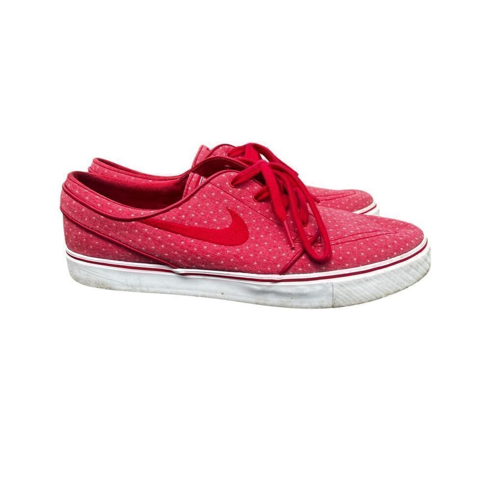 Nike Zoom SB Stefan Janoski size 10 Canvas Red Polka Dot Shoes 705190-661